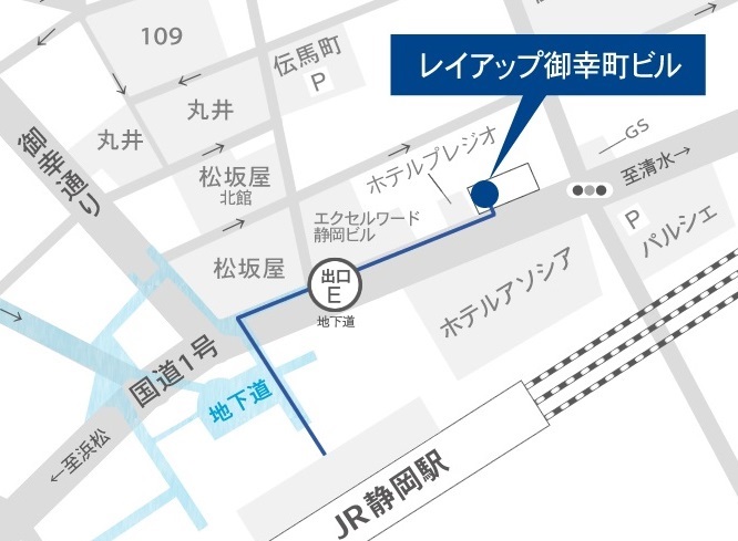 レイアップ御幸町ビル　地図